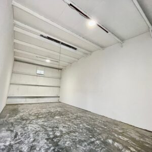 Interior and back wall of a Laser Focused Workshop at their 118th Avenue location.